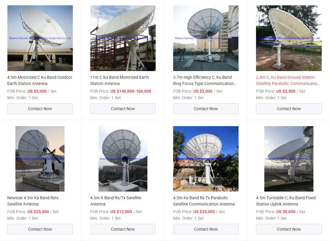 c band Earth Station Antenna